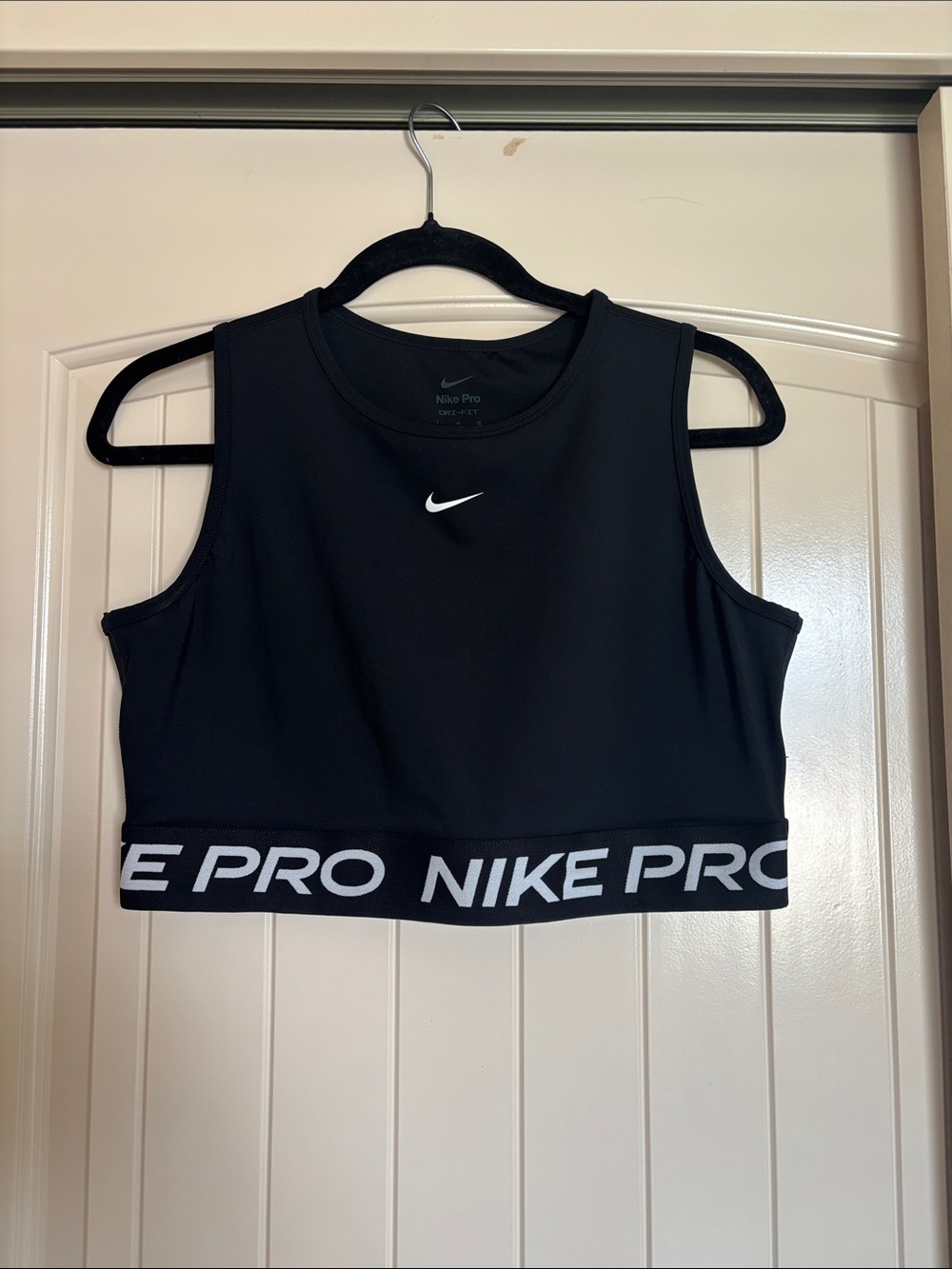 Nike Pro Black Crop Athletic Tank - Women's
